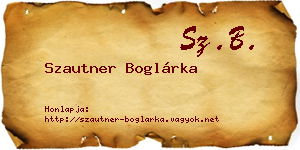 Szautner Boglárka névjegykártya